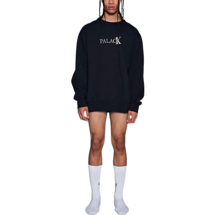 PALACE Calvin Klein Black Logo Crewneck Sweatshirt Unisex Long Sleeve. 21663140_001 圖 4