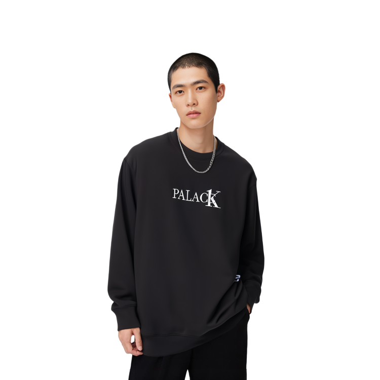PALACE Calvin Klein Black Logo Crewneck Sweatshirt Unisex Long Sleeve. 21663140_001 圖 6