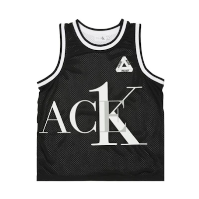 PALACE Calvin Klein CK1 Reversible Basketball Vest Black/White Mesh Unisex P22CKES001