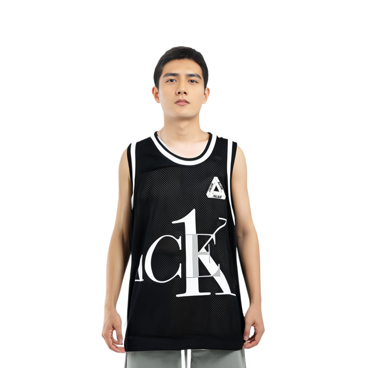 PALACE Calvin Klein CK1 Reversible Basketball Vest Black/White Mesh Unisex P22CKES001 圖 4