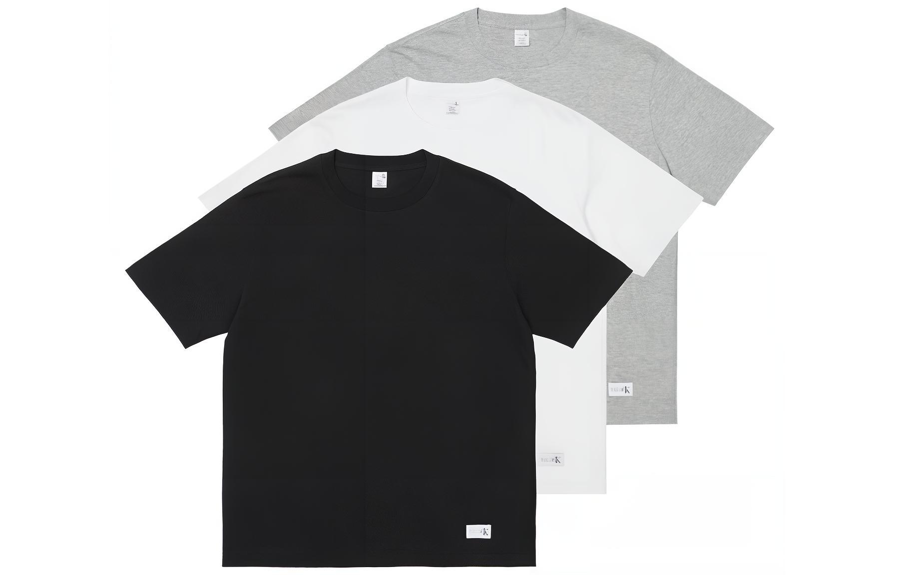 PALACE Calvin Klein CK1 Tee 3-Pack Unisex Crew Neck Classic White/Light Grey. 62102870 圖 2