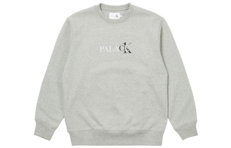 PALACE Calvin Klein Logo Print Crewneck Sweatshirt Unisex Light Grey. 21663140-060 圖 2