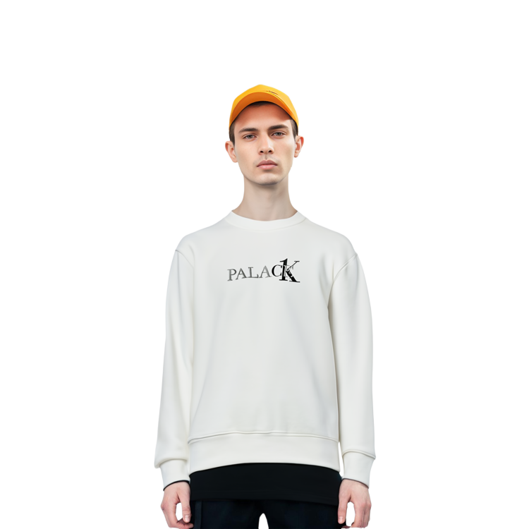 PALACE Calvin Klein Logo Print Crewneck Sweatshirt Unisex Off-White. 21663140-110 圖 8