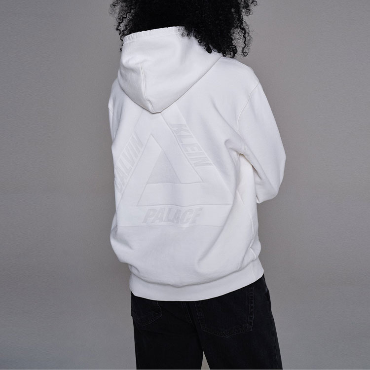 PALACE Calvin Klein Tri-Ferg Light Grey Marl Logo Hoodie Unisex Off-White. 21653150-110 圖 6