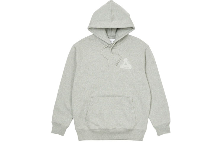 PALACE x Calvin Klein Tri-Ferg Logo Hoodie Light Grey Marl Unisex. 40315UC-B10