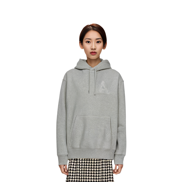 Details for PALACE x Calvin Klein Tri-Ferg Logo Hoodie Kelabu Muda Uniseks. 40315UC-B10