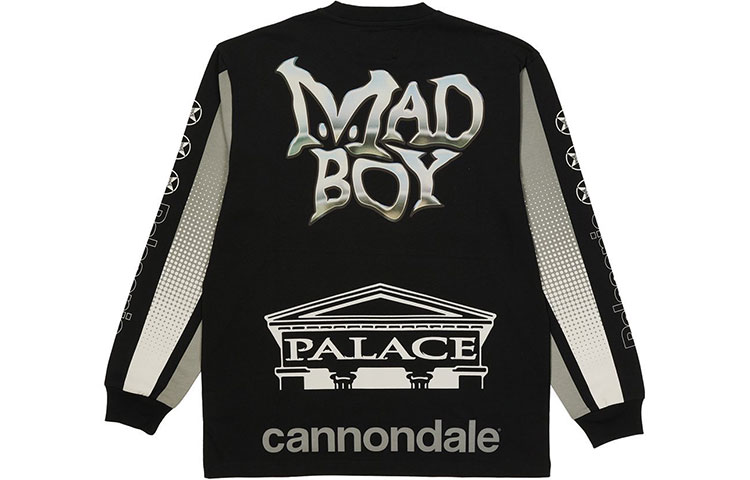 Palace Cannondale FW21 Logo Crewneck Sweatshirt Unisex Black P21CLS003 圖 3