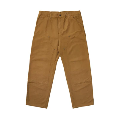 PALACE Carhartt WIP Collaboration Double Knee Work Pants Unisex. I032720-KHAKI