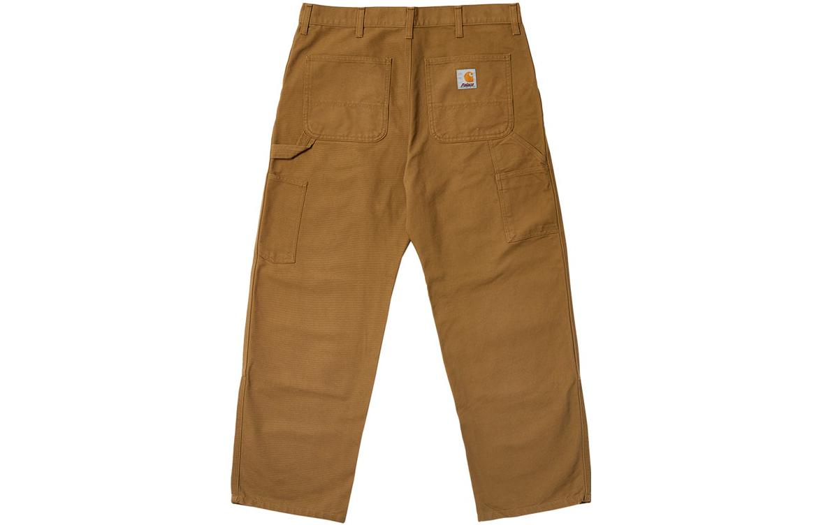 Lookbook PALACE x Carhartt WIP Collaboration Double Knee Work Pants Unisex. I032720-KHAKI