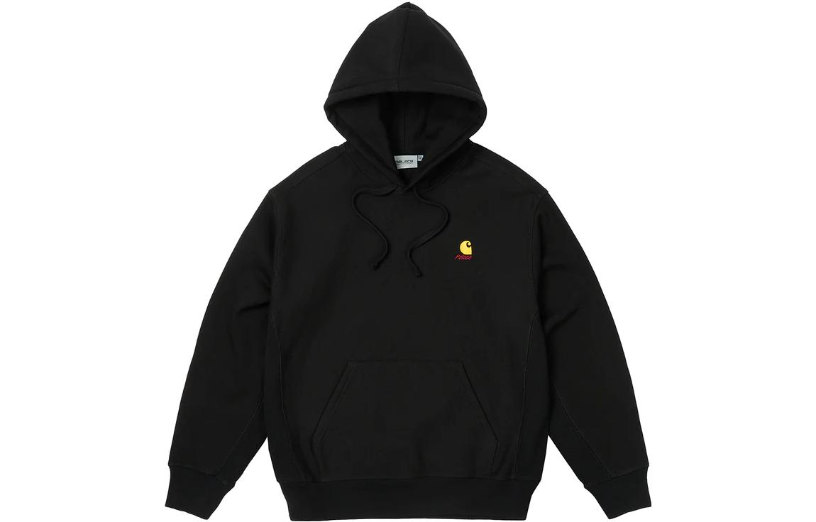 Order PALACE x Carhartt WIP FW23 Chase 黑色連帽衫金色刺繡標誌 男女款。 I033560-BLACK