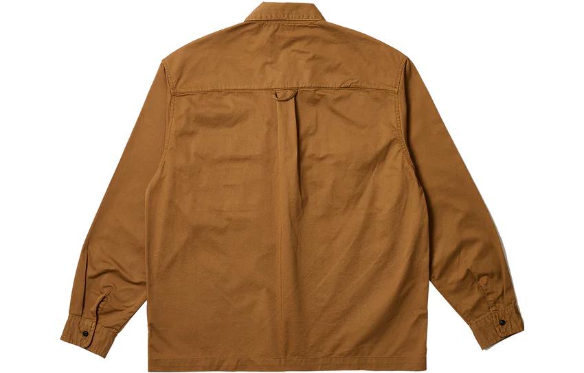 Lookbook PALACE x Carhartt WIP 联名款FW23男女同款长袖Logo衬衫. I032721-KHAKI