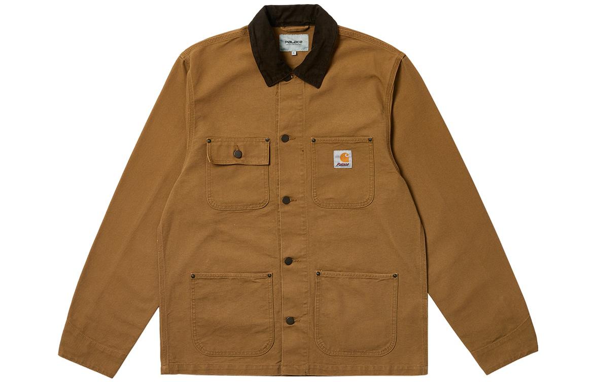 Palace x Carhartt WIP FW23 Michigan Jacket Beige - Unisex Workwear Collaboration I032716-KHAKI