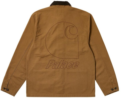 Palace x Carhartt WIP FW23 Michigan Jacket Beige - Unisex Workwear Collaboration I032716-KHAKI Lookbook Palace x Carhartt WIP FW23 Michigan Jacket Beige - Unisex Workwear Collaboration I032716-KHAKI