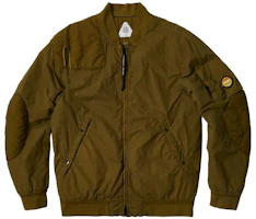 Palace x CP Company FW22 Olive Bomber Jacket Unisex Casual Zip-Up Brown P23CPSHT002 Palace x CP Company FW22 Olive Bomber Jacket Unisex Casual Zip-Up Brown P23CPSHT002