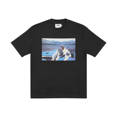 PALACE Elton John Collaboration Black Graphic Print Unisex T-Shirt. P21TS298