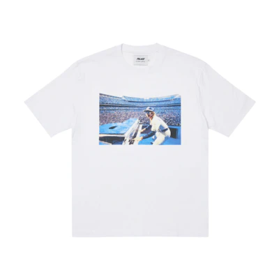 PALACE Elton John Dodger Stadium Graphic Tee Unisex White RN150137