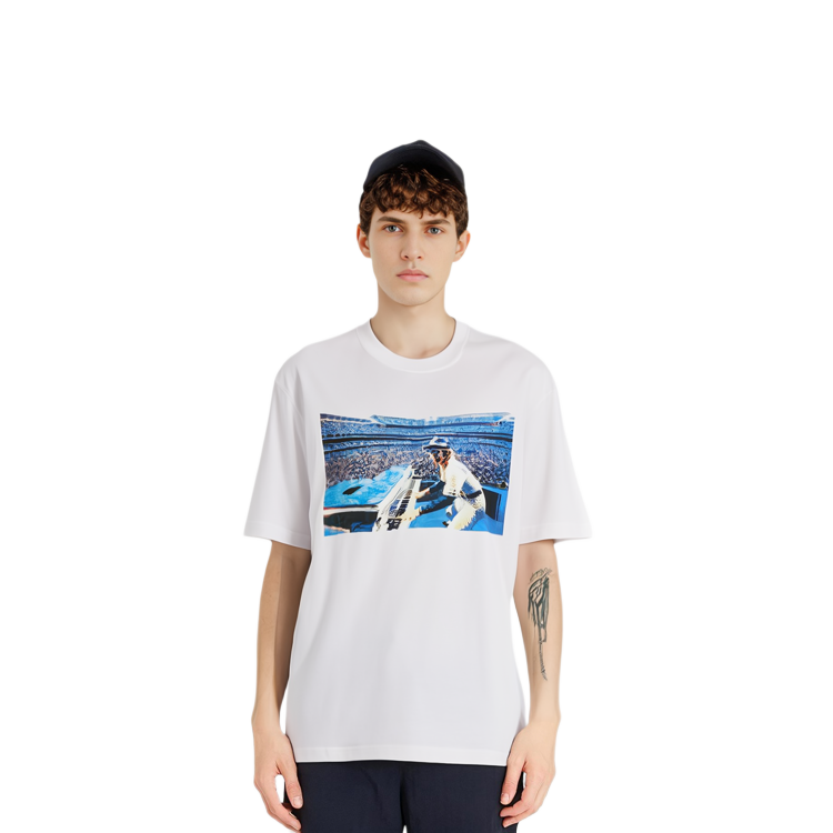 PALACE Elton John Dodger Stadium Graphic Tee Unisex White RN150137 圖 3