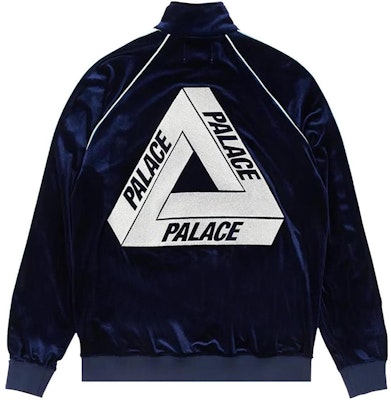 PALACE x Elton John SS22 Velour Track Top 'Navy' Contrast Zip Jacket Navy. P21CS258 Order PALACE x Elton John SS22 Velour Track Top 'Navy' Contrast Zip Jacket Navy. P21CS258