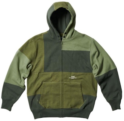 PALACE x Engineered Garments FW22 Patchwork Hoodie Olive Green Menswear P23CS190 Order PALACE x Engineered Garments FW22 Patchwork Hoodie Olive Green Menswear P23CS190