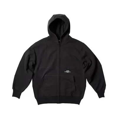 PALACE Engineered Garments FW22 Patchwork Zip Hoodie Black Unisex Casual Sweatshirt P23CS191
