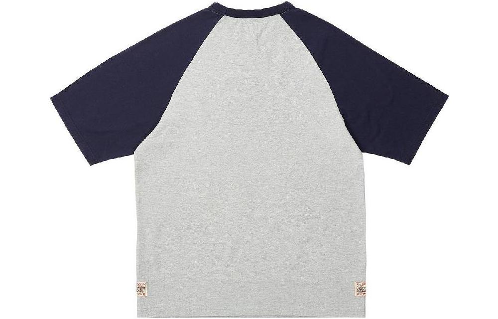 Lookbook PALACE x EVISU 3.0 SS23 Seagull Raglan T-Shirt Navy Unisex Colorblock Logo Tee P24EVES002