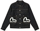 Buy PALACE x EVISU FW21 Seagull Denim Jacket Indigo Raw Logo Black Unisex. P21EVD001