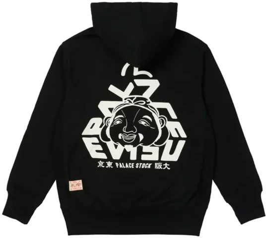 palace-x-evisu-fw-21-tri-godhead-black-hoodie-unisex-casual-pullover-p21-evhd-001