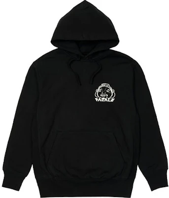 PALACE x EVISU FW21 트라이 갓헤드 블랙 후드티 유니섹스 캐주얼 풀오버. P21EVHD001 Lookbook PALACE x EVISU FW21 트라이 갓헤드 블랙 후드티 유니섹스 캐주얼 풀오버. P21EVHD001