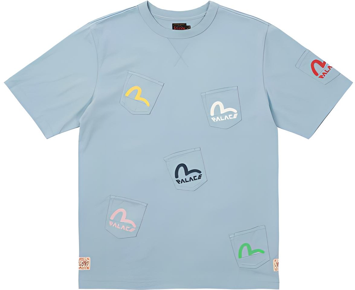 palace-x-evisu-multi-pocket-t-shirt-dusty-blue-unisex-logo-print-tee-blue-p21-evts-003
