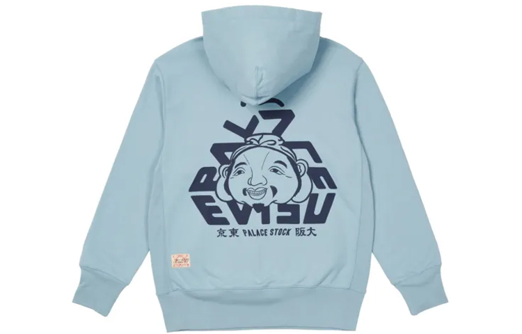 PALACE EVISU Printed Loose-Fit Pullover Hoodie Unisex P21EVHD003 圖 2