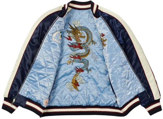 PALACE x EVISU Reversible Embroidered Dragon Logo Puffer Jacket Blue/Pink Unisex P21EVJK001 Shop PALACE x EVISU Reversible Embroidered Dragon Logo Puffer Jacket Blue/Pink Unisex P21EVJK001