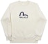 Shop PALACE x EVISU Reversible Unisex Crewneck Pullover Sweatshirt White PAL-SS20-011