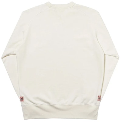 PALACE x EVISU Reversible Unisex Crewneck Pullover Sweatshirt White PAL-SS20-011 Purchase PALACE x EVISU Reversible Unisex Crewneck Pullover Sweatshirt White PAL-SS20-011