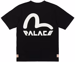 Order PALACE x EVISU Seagull Black Logo Crew Neck Unisex T-Shirt. P21EVTS006