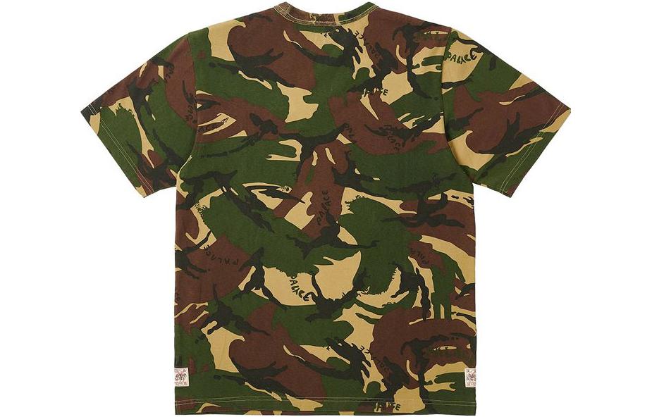 Lookbook Kaos Unisex PALACE x EVISU SS23 Camo Logo Heart Print. P24EVES004