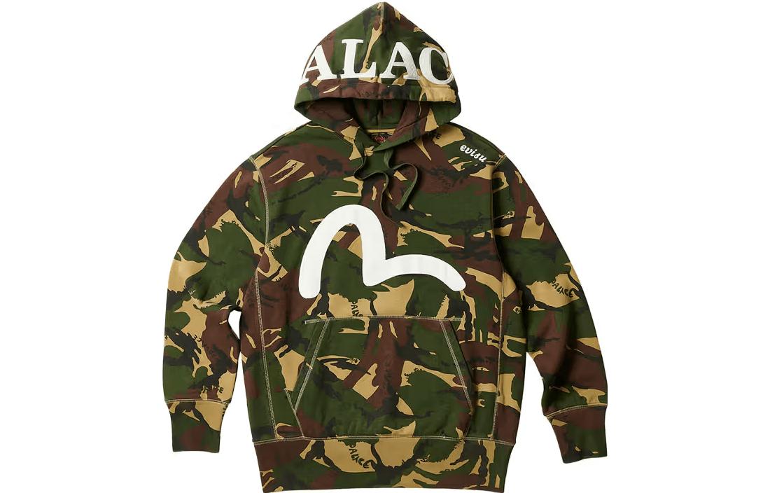 PALACE EVISU SS23 Seagull Camo Logo Hoodie Unisex Camouflage Color. P24EVCS002 圖 2