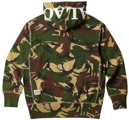 PALACE x EVISU SS23 Seagull Camo Logo Hoodie Unisex Camouflage Color. P24EVCS002 Lookbook PALACE x EVISU SS23 Seagull Camo Logo Hoodie Unisex Camouflage Color. P24EVCS002