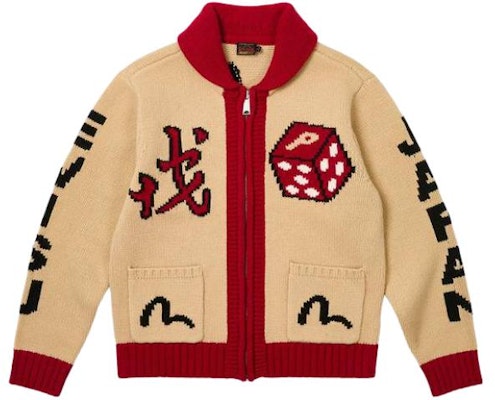 PALACE x EVISU SS24 Dice Logo Zip-Up Knit Long Sleeve Polo Unisex Beige 2ESPAM4CN1148XXWLCRMX Buy PALACE x EVISU SS24 Dice Logo Zip-Up Knit Long Sleeve Polo Unisex Beige 2ESPAM4CN1148XXWLCRMX