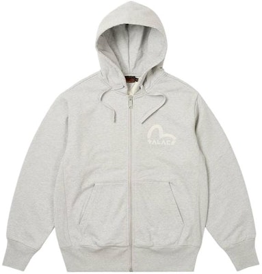 PALACE x EVISU SS24 Kelabu Zip-Up Logo Sweatshirt Unisex. 2ESPAM4SW1150OSFLGRYH Lookbook PALACE x EVISU SS24 Kelabu Zip-Up Logo Sweatshirt Unisex. 2ESPAM4SW1150OSFLGRYH