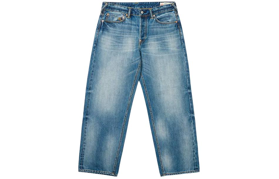Lookbook PALACE x EVISU SS24 Jeans de Mezclilla Ajuste Relajado Estampados Unisex Azul 2ESPAM4JE114908DNINDL
