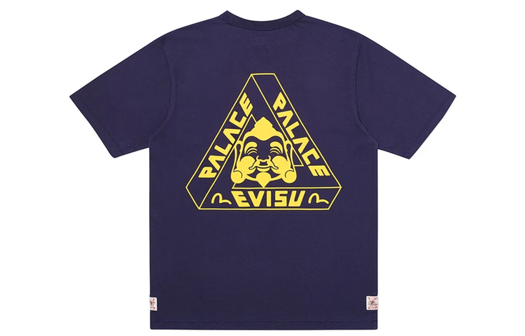 PALACE x EVISU Unisex Blue Logo T-Shirt PAL-SS20-009