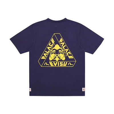 PALACE EVISU Unisex Blue Logo T-Shirt PAL-SS20-009