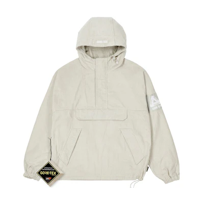 PALACE GTX Corduroy Jacket Stone Half-Zip Pullover Hoodie Grey Unisex. P21GT025