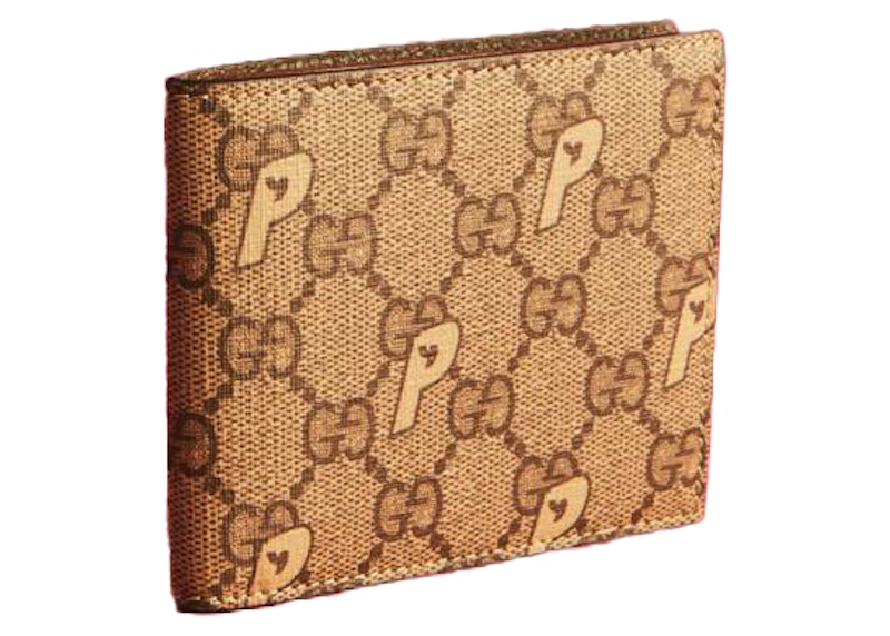 Palace x Gucci GG-P Bi-Fold Wallet Beige