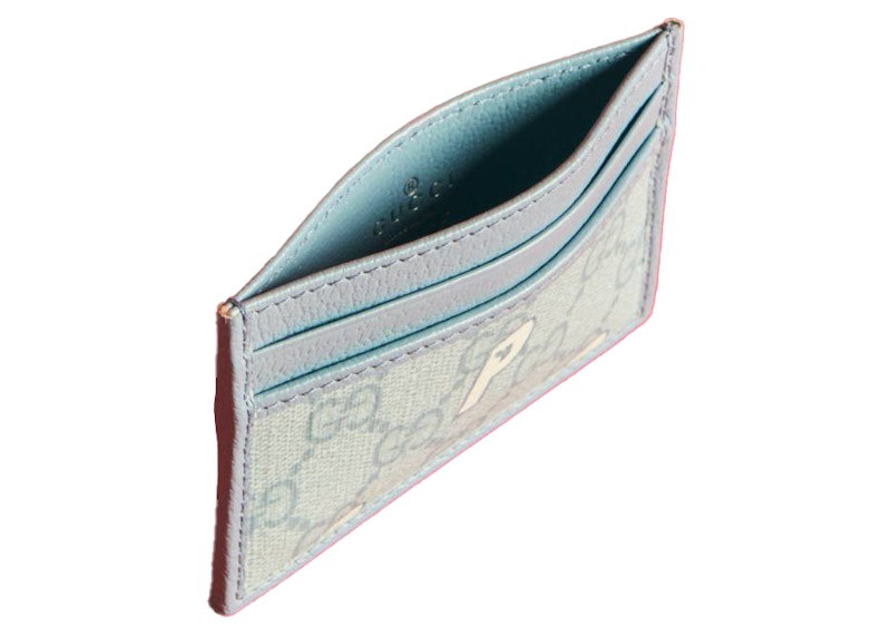 Order 팔라스 x 구찌 GG-P 수프림 카드 케이스 페일 블루 
