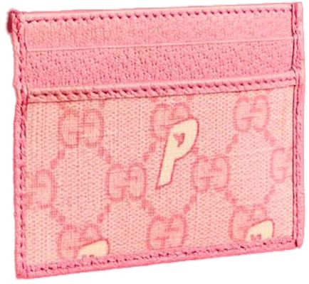 Palace x Gucci GG-P Supreme Card Case Pale Pink Buy Palace x Gucci GG-P Supreme Card Case Pale Pink
