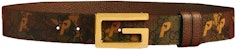 Palace x Gucci GG-P Supreme G Square Buckle Reversible Belt Camouflage/Brown