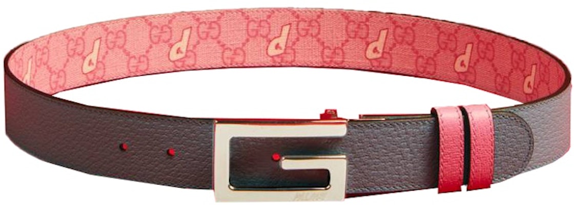 Palace x Gucci GG-P Supreme G Square Buckle Reversible Belt Pale Pink/Pale Blue Order Palace x Gucci GG-P Supreme G Square Buckle Reversible Belt Pale Pink/Pale Blue