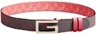 Palace x Gucci GG-P Supreme G Square Buckle Reversible Belt Pale Pink/Pale Blue