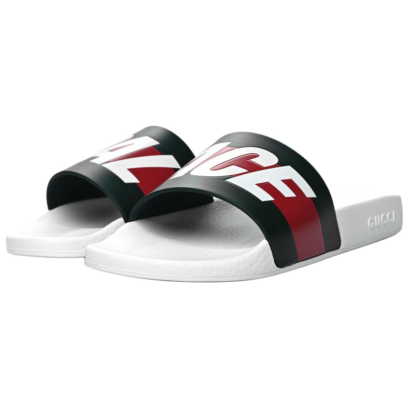 Palace Gucci Logo Web Slide Sandal White 圖 3